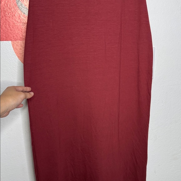 NWT Reformation Tommie Long Sleeve Stretch Dress Chiantia maroon Medium - Picture 6 of 7
